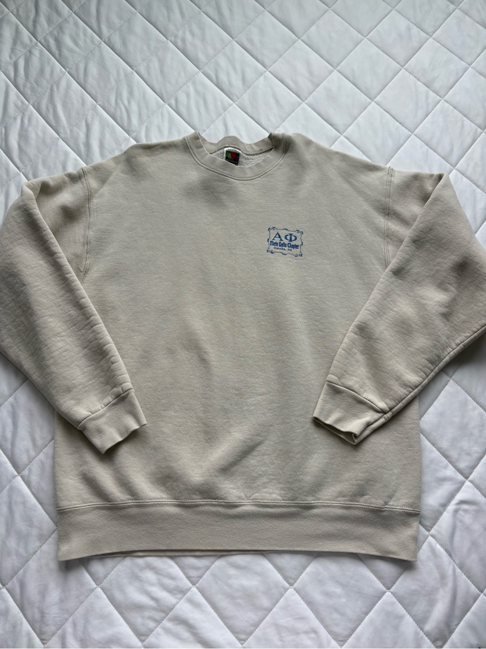 Vintage Fruit of the Loom Alpha Phi Creighton University Crewneck